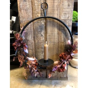 Evighedsblomster ring med lys